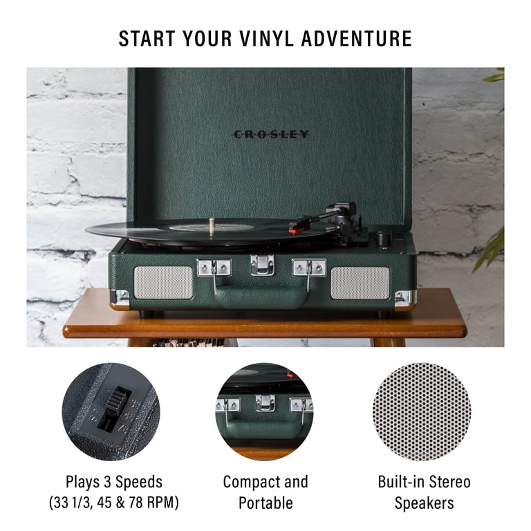 Crosley Cruiser Plus Vinyl Record Player with Speakers and