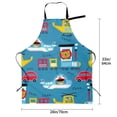 thumbnail image 2 of Kdxio Transportations With Cute Animals Apron with Pockets Adjustable Kitchen Aprons for Men Women Waterproof Aprons for Cooking,Drawing,Crafting, Baking Household Cleaning, 2 of 8