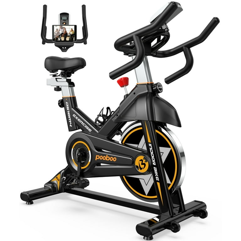 Sunny Health Upright Stationary Bike Workout Spin Class Upright