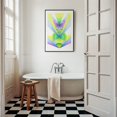 thumbnail image 3 of Geometric Radiance - Illustration Geometric Abstract Modern Art Pastel Art Deco Psychedelic Black Framed Wall Art Print 12 x 16 inches, 3 of 7