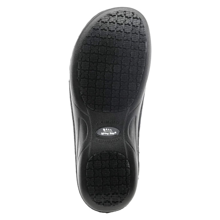 Spring Step Professional Manila-B-W Black Spring Step Pro MANILA-B-W 100% Leather Slip-On Shoes with  main image 3