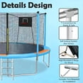 thumbnail image 5 of 14FT Trampoline for Kids, SHINPT Outdoor Trampoline with Basketball Hoop, Kids Trampoline 14ft Meets ASTM Standard, Large Trampoline with Net for Backyard, 14' Trampoline Outdoor for Best Gift, 5 of 9