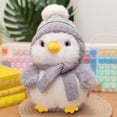 thumbnail image 2 of Adorable Penguin Plush Toy with Winter Hat and Scarf, Soft Stuffed Animal for Kids, Perfect Gift for Children and Collectors, 2 of 6