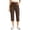 Brown, variant on Womens Cargo Pants Women Flare Cigarette - Zip Fly Business Green M