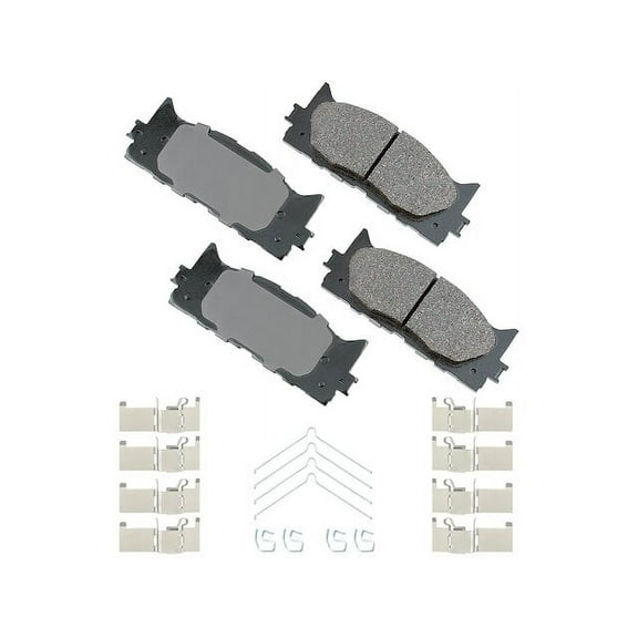 Front Brake Pad Set - Compatible with 2007 - 2017 Toyota Camry 2008 2009 2010 2011 2012 2013 2014 2015 2016