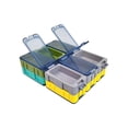 thumbnail image 3 of 3-Pack Clear Hard Plastic Fishing Tackle Boxes, Luminous Portable Storage Organizer for Lures Hooks Sinkers, Durable Case for Freshwater Saltwater Sea Fishing Outdoor Use, 3 of 7