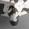 thumbnail image 5 of Dachshund and Heart Square Tablecloth,Waterproof Square Table Cover,Wipeable Spillproof Washable Table Cover for Home Kitchen Party Decor 42"X42"(107x107cm), 5 of 6