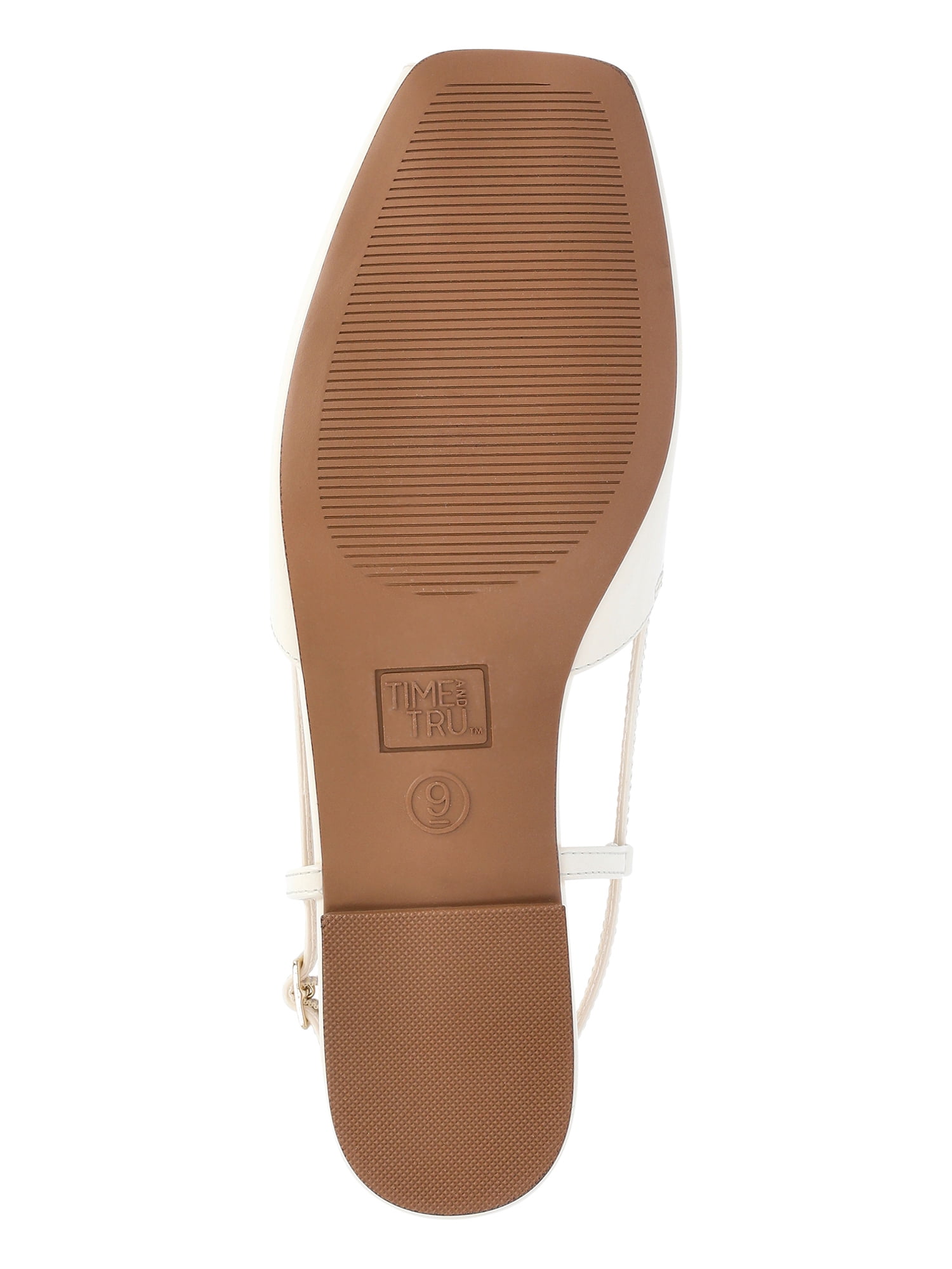 Time and Tru Women's Peep Toe Slingback Shoes