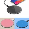 thumbnail image 4 of 10W Round Shape Fast Charging Mat Phone Charger Desktop Non-slip Phone Wireless Charging Pad with LED Indicator, 4 of 9