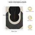 thumbnail image 2 of PIKWEEK  Framed Canvas Print Wall Art Black Semi-Circle an Line Parabola Abstract Shapes Illustrations Modern Art Minimalist Edgy Black and White for Living Room, Bedroom, Office -, 2 of 5