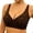 Brown leopard print, variant on Seamless Wireless V-Neck Comfort Bra for Women, U-Back Back Fat Smoothing 3D Jelly Support Padded Everyday Underwear, Adjustable Anti-Slip Straps Multi Color Breathable Daily Sleep Casual Bra