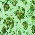 thumbnail image 1 of Ahgly Company Machine Washable Indoor Square Transitional Dark Lime Green Area Rugs, 4' Square, 1 of 7