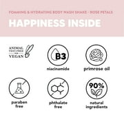 (2 pack) ONYX Professional Foaming & Hydrating Body Wash Shake, Rose Petals, 16.2 fl oz