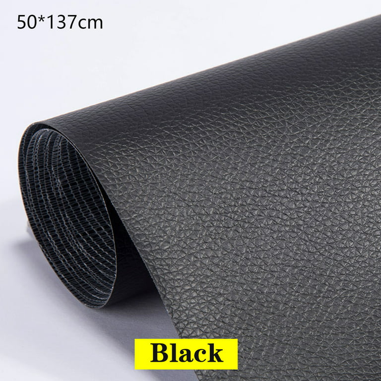  Printed Leather Repair Patch,Repair Patch Self Adhesive  Waterproof, DIY Large Leather Patches for Couches, Furniture, Kitchen  Cabinets, Wall (Black Flower,150 * 140cm)