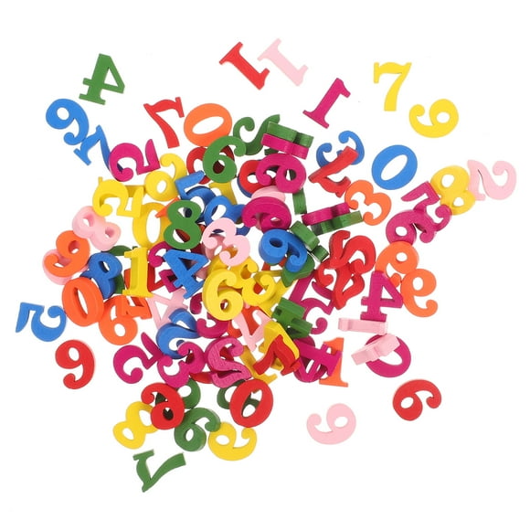 200Pcs Wood Numbers Number Blocks Kids Math Toy Kids Educational Toy Kids Toys