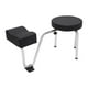 thumbnail image 1 of Taburete de pedicura y manicura con reposapiés, silla de pedicura, soporte ajustable para Negro, 1 of 8