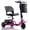 Purple, variant on Ultra-Lightweight Foldable Mobility Scooters for Seniors & Adults,All Terrain Mobility Scooter with 300lbs,Sunderwell Electric Wheelchair Strong Device for Travel,2 Batteries,Variable Speed(Purple)