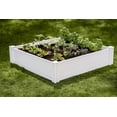 thumbnail image 2 of Vita Classic 4 ft x 4 ft x 11 in White Vinyl Raised Garden Bed, 2 of 17
