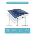 thumbnail image 5 of Navy Blue Marble King Size Down Alternative Comforter, Lightweight Comforter Quilt Bedding Set with Pillow Shams Contemporary Ink Painting Abstract All Seasons Bed Comforter Duvet Insert 96"x106", 5 of 7