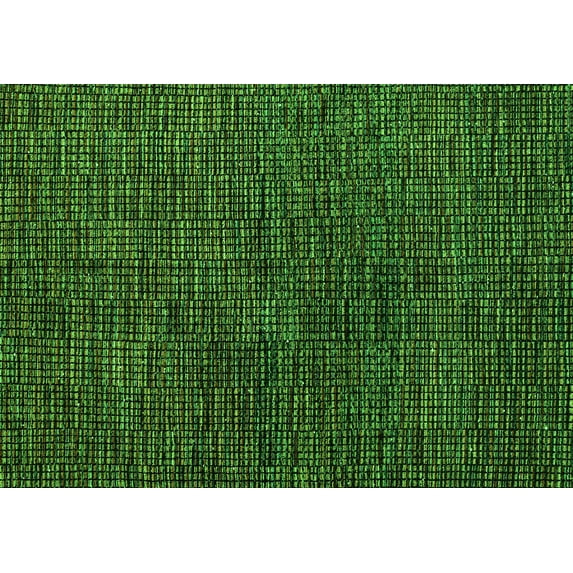 Ahgly Company Indoor Rectangle Abstract Green Modern Area Rugs, 6' x 9'