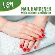 Amen I on Nails Hardener w/ Calcium Biotin 0.40oz, Longer, Stronger, No More Brittle Nails Base Coat