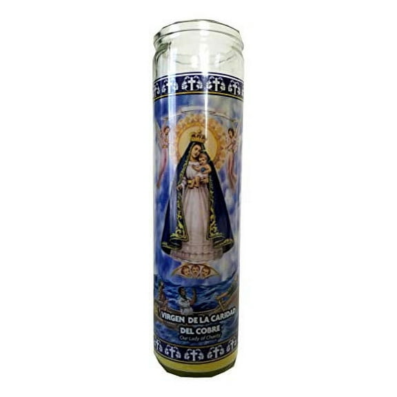 Our Lady of Charity (Virgen de la Caridad) Yellow Devotional Candle