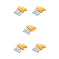 thumbnail image 1 of Inteprter Cortador de patatas Kitchen Handheld Fruit Fries Maker Chopper Mango de plástico Lavable Antiadherente Slicing Gadget Amarillo Amarillo 5piezas Inteprter CBP221580, 1 of 4