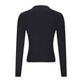 thumbnail image 4 of FAIWAD Womens Turtleneck Sweater Long Sleeve Slim Fitted Ribbed Knit Sweater Casual Solid Color Basic Knitwear, 4 of 8