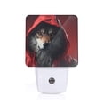 thumbnail image 1 of Fotbe Mysterious Hooded Wolf Luz Nocturna LED, Luz de Noche con Sensor de Luz Natural de Anochecer a Amanecer, Se Enchufa a la Pared, Blanco Cálido 0.5W-US, 1 of 7