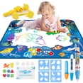 thumbnail image 2 of Doodle Mat 100X80Cm Gran Agua Dibujo Mat Juguetes Educativos Regalo De Navidad Para Niños Niños Niñas sonducket HA046639-02, 2 of 6
