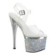 thumbnail image 2 of Women's Pleaser Esteem 708CHLG Quarter Strap Platform Sandal, 2 of 2