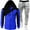 Blue, variant on JHLZHS Hippie Clothes for Men and Women Men's Tracksuit Two Piece Hooded Athletic Sweatsuits Casual Running Jogging Sport Suit Sets Mens Clothing Fall 2024 Men's Tracksuits