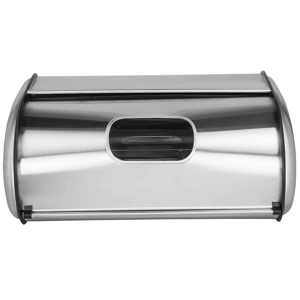 Home Basics Stainless Steel Bread Box Silver 2574