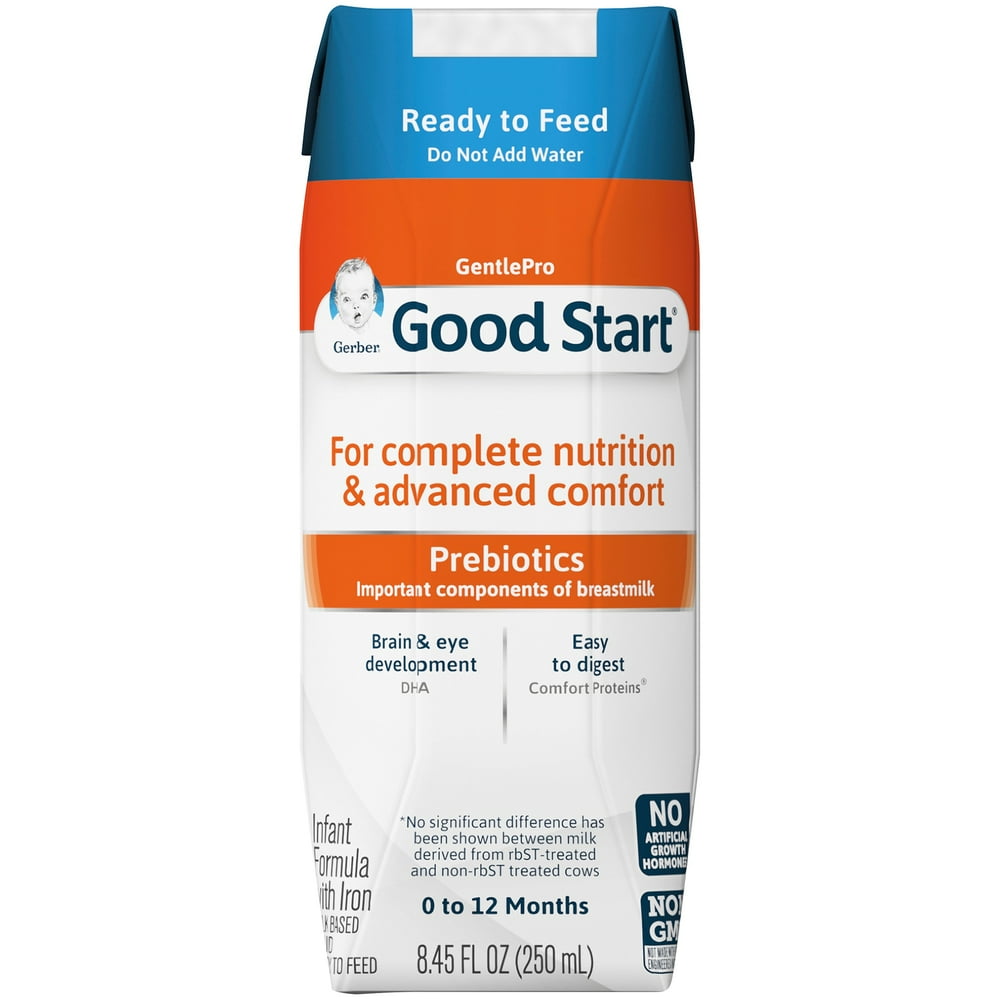 (Pack of 8) Gerber Good Start GentlePro NonGMO Ready to Feed Infant