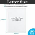 thumbnail image 2 of 100 Pack Clear Sheet Protectors 8.5 x 11 Inch, Letter Size Page Protectors for 3 Ring Binder, Premium Polypropylene, Reinforced Holes, Acid Free, Top Loading for Documents, Paper, Photos, 2 of 9