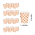 thumbnail image 2 of 50-Piece Check Print Disposable Tableware Set with 9-Inch Paper Plates, Cups and Napkins, Festive Party Supplies for Thanksgiving Banquet, Birthday Reunion, Family Dinner Decoration, 2 of 6