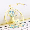 thumbnail image 2 of 2 Metal Elk Bookmark Delicate Golden Pendant Bookmarks Reading Bookmarks Creative Christmas Gift for Girls Adults Readers, 2 of 5