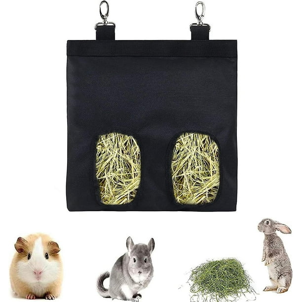 Bolsa de heno para conejos Blackhay, bolsa de alimentación para conejos, bolsas de heno para mascotas, conejillos de indias, conejos, conejillos de indias, hámsteres, animales pequeños