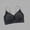 Black, variant on Women's Push-Up Bras Solid Color Stylish Thin Fixed Cup Back Support Soft