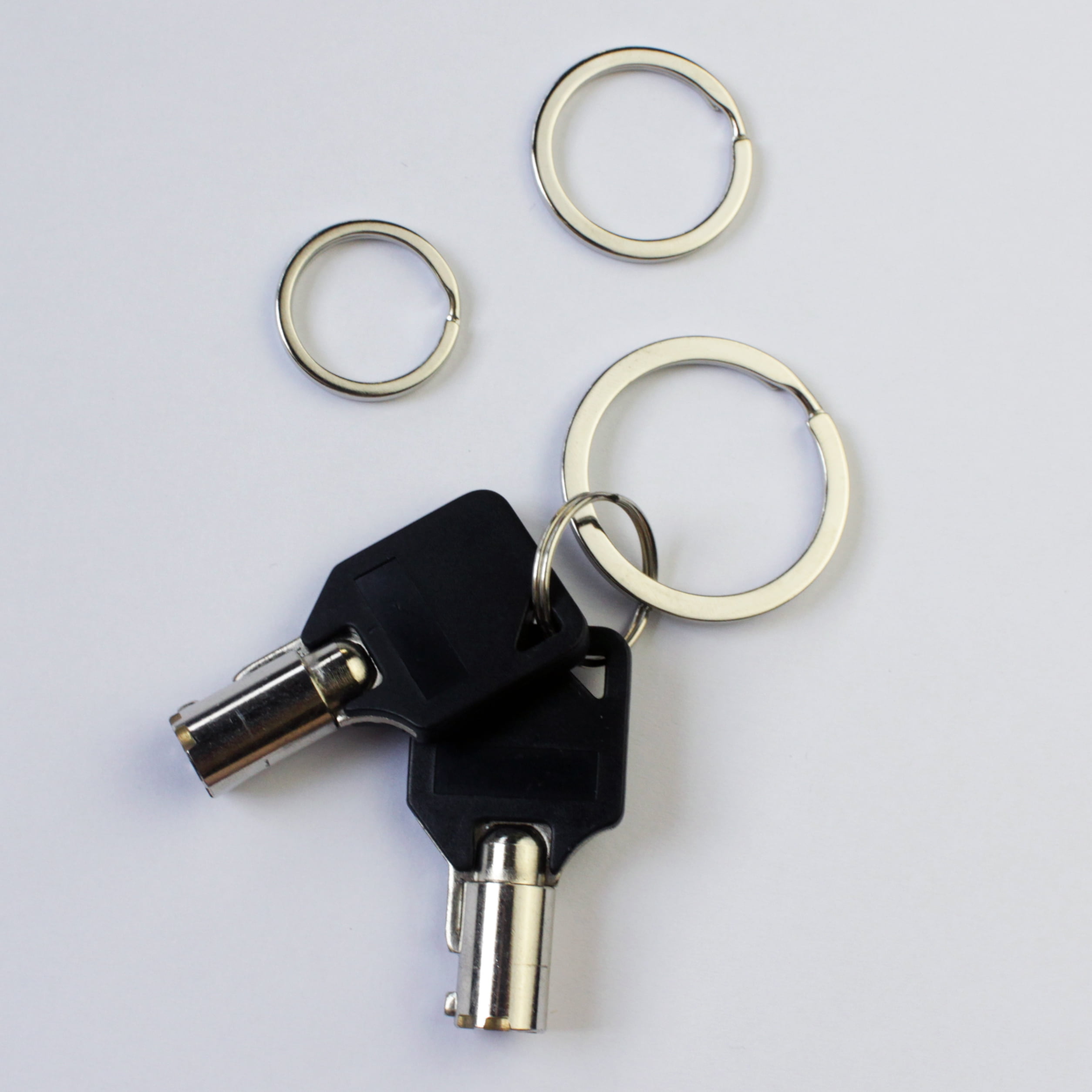 NOLITOY 1000 Pcs 25mm Key Ring Flat Keychain Rings Round Key Rings Key  Chain Rings Quick Release Keychain Round Flat Key Ring Flat Key Rings Key