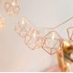 thumbnail image 1 of Luces de hadas de metal, Eonant 2m 20led Luces de cadena de metal de oro rosa poligonal con pilas utilizadas para la decoración de la fiesta familiar de Navidad (hexágono). Afortunado Sencillez, 1 of 3