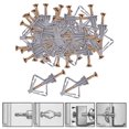 thumbnail image 3 of Ancrage Mural Auto-Perçant pour Nylon Creux, 3 of 8