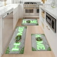 thumbnail image 2 of YIMEIS Home green plants Kitchen Mat Washable Non-Skid Absorbent Runner Rugs (16''24'') - 1Pc Recommended for Kitchen Sink Front/Floor, Suitable for All Age Groups, 2 of 10