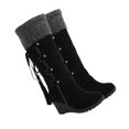 thumbnail image 3 of Dytern Winter,Women High Boots Fashion Slipsole High Boots Girl Tassel Boots Winter Snow Boots (Black Size 39), 3 of 10
