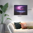 thumbnail image 2 of Balery Purple Moon Tree Night Sky Pattern Canvas Decorative Picture – 30x40in Premium Wall Art, Modern Canvas Print for Home Decor（Horizontal）, 2 of 6