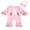 Pink, variant on aturustex Toddler Girls Easter Jumpsuits 0 3M 6M 12M 18M Infant Baby Ruffled Long Sleeve Rompers Bunny/Letter Embroidery Bodysuits Pants Crewneck Jumply Spring Fall Clothes for Holiday Party