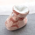 thumbnail image 6 of Povozer Warm Baby Boots Cozy Fleece Baby Booties Winter Snow Anti-Slip(Pink,12-18M), 6 of 6
