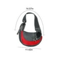 thumbnail image 3 of Portador de cabestrillo para perros para mascotas Malla transpirable Bolsa de viaje segura para perros Correa para gatos Cachorro de manos libres para perros que viajan al aire libre Rojo, 3 of 5