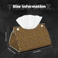 thumbnail image 6 of Lsque Candy Corn Printed Long Tissue Box Cover Holder, Facial Paper Organizer Dispenser,Triangle with Bottom Belt, PVC Leather Decorative Organizer, 6 of 9