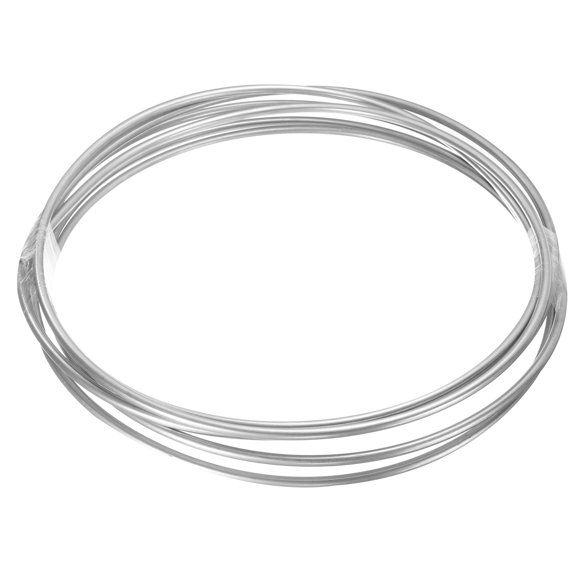 Stainless Steel Tubing Coil, 1/4" OD x 16 ft Industrial 304 Stainless Steel Tube, Welded Steel Tubing, Silver Tone
